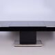 Large Art Deco Chrome and Black Glass Extendable Dining Table, 1930s