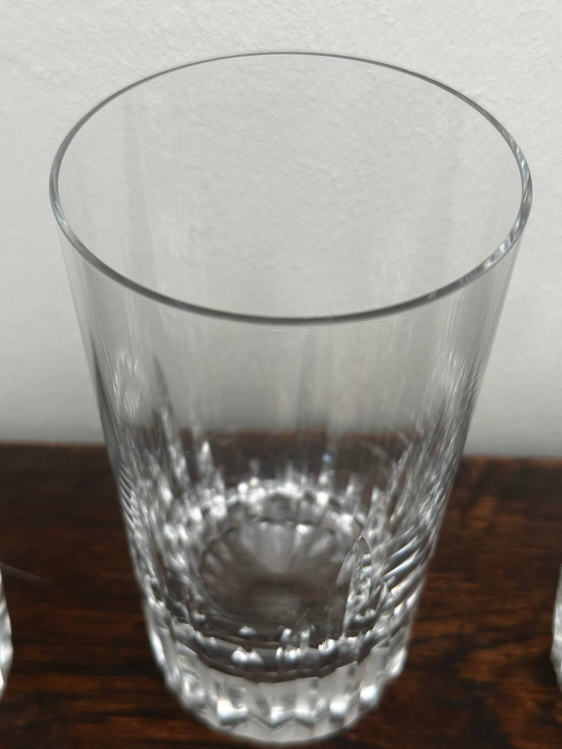 4 Baccarat Crystal Orangeade Glasses stamped Casino Model