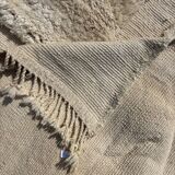 Moroccan Berber rug in white wool