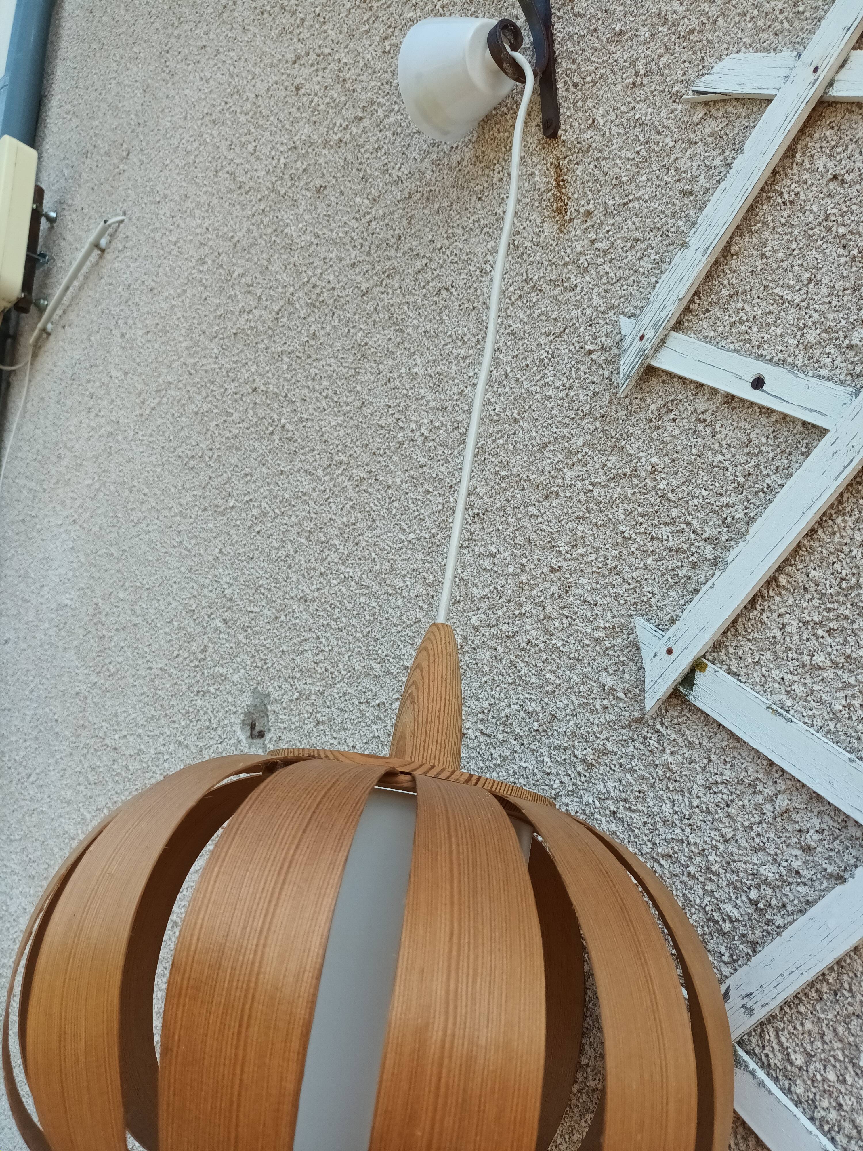 Wooden chandeliers 60s