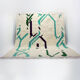 AIRLINES, Moroccan carpet beni ouarain wool, Moroccan handmade, signed designer khalil minka