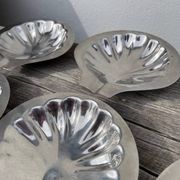 8 coupelles coquillage en inox