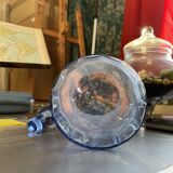 Blue glass carafe