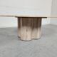 Vintage travertine coffee table "cloud", 80s