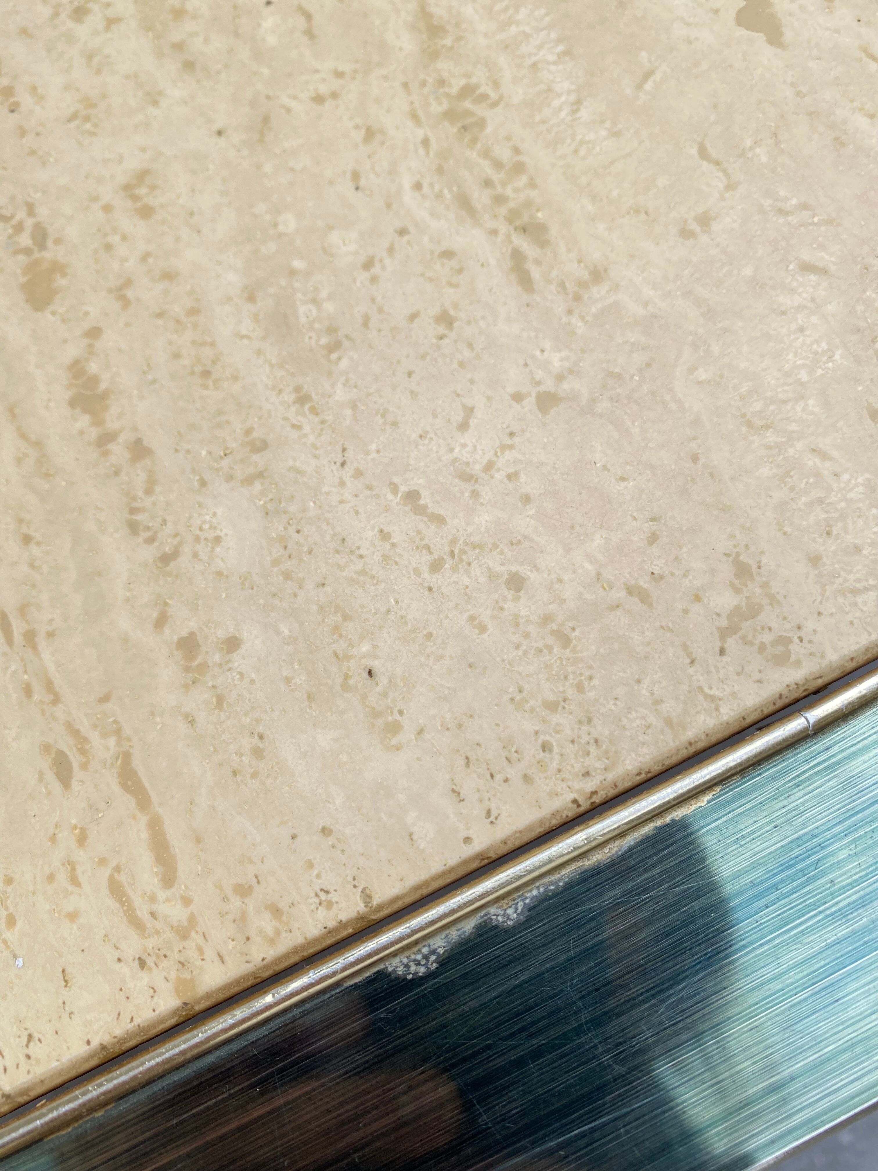 Fedam travertine coffee table