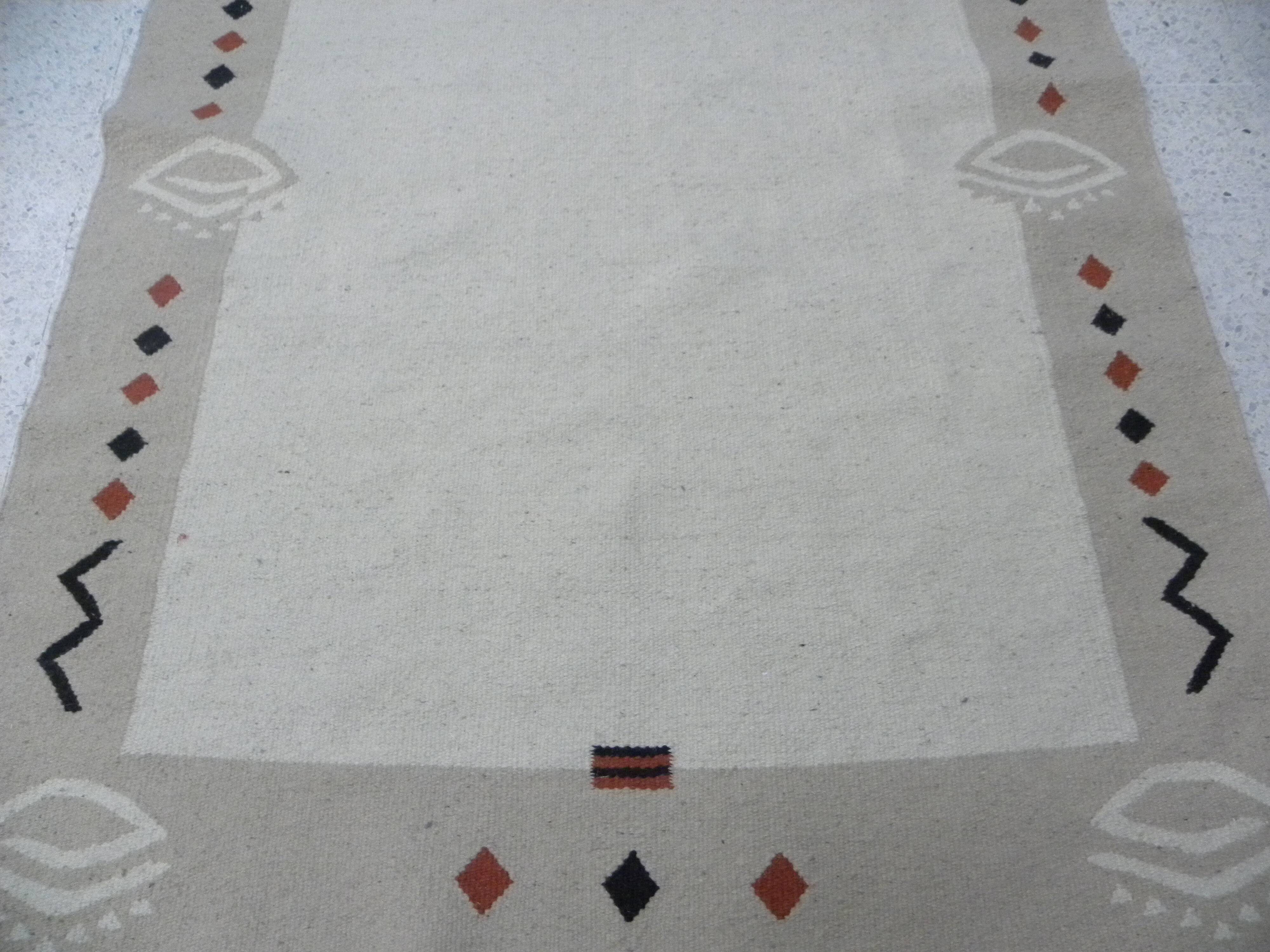Bohème Berber Rug, Hand-Knotted Ethnic Rug, Living Room Bedroom Rug