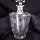 Fine crystal spirits decanter engraved with fern motifs