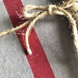 Old cloth in pure washed linen tinted in dove gray