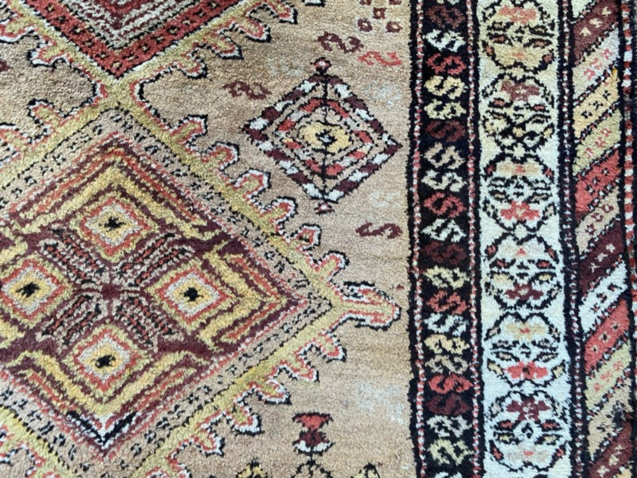 Ancient Persian Kurdish carpet for corridor 108x352 cm