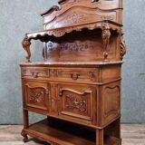 Louis XV style sideboard in solid walnut circa 1880