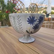 Large Footed Bowl Vallauris vintage – Gérard Hoffman Signed HOF
