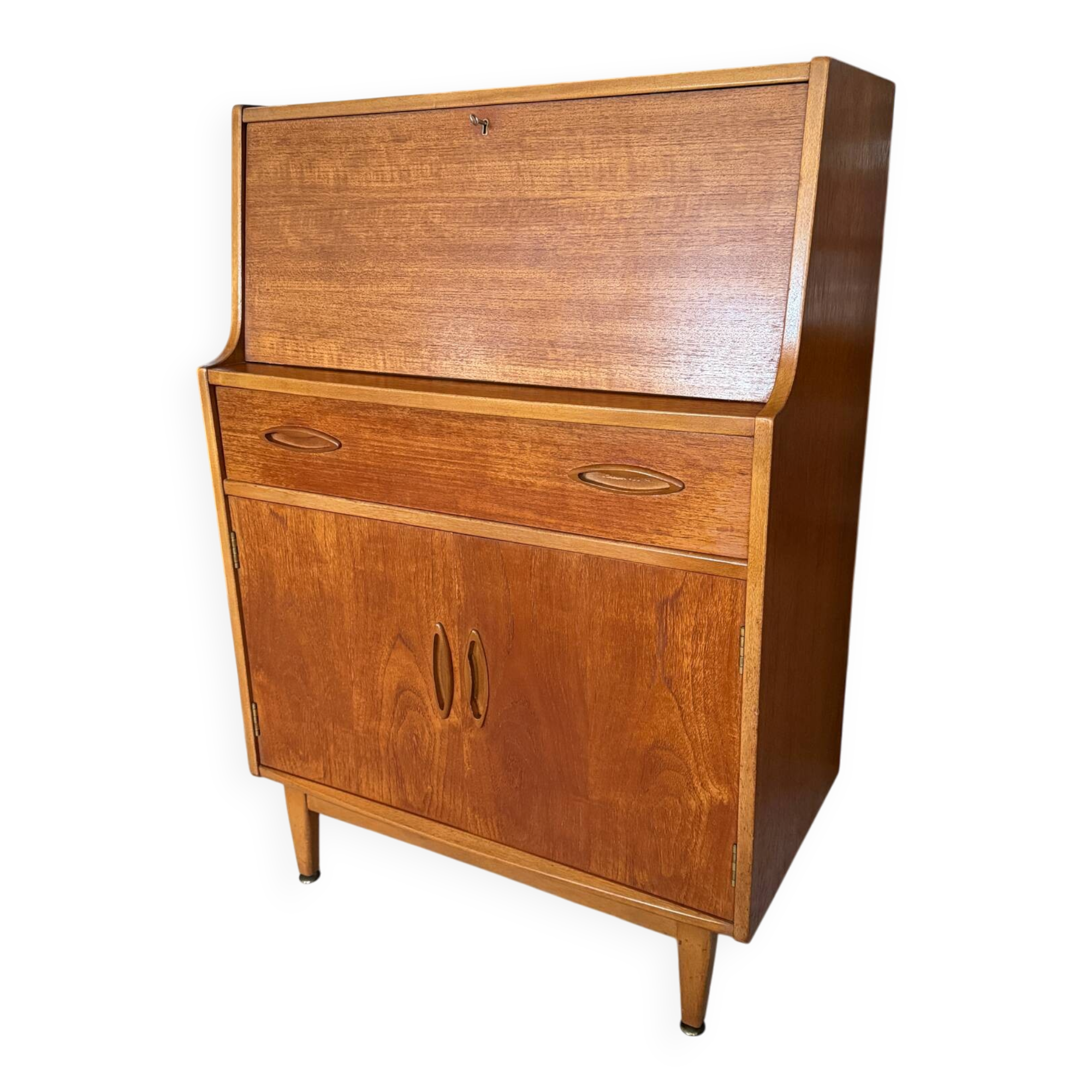 Vintage Jentique teak secretary desk