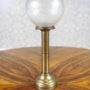 20th-Century Candleholders with Glass Shades, 1950s, Set of 2