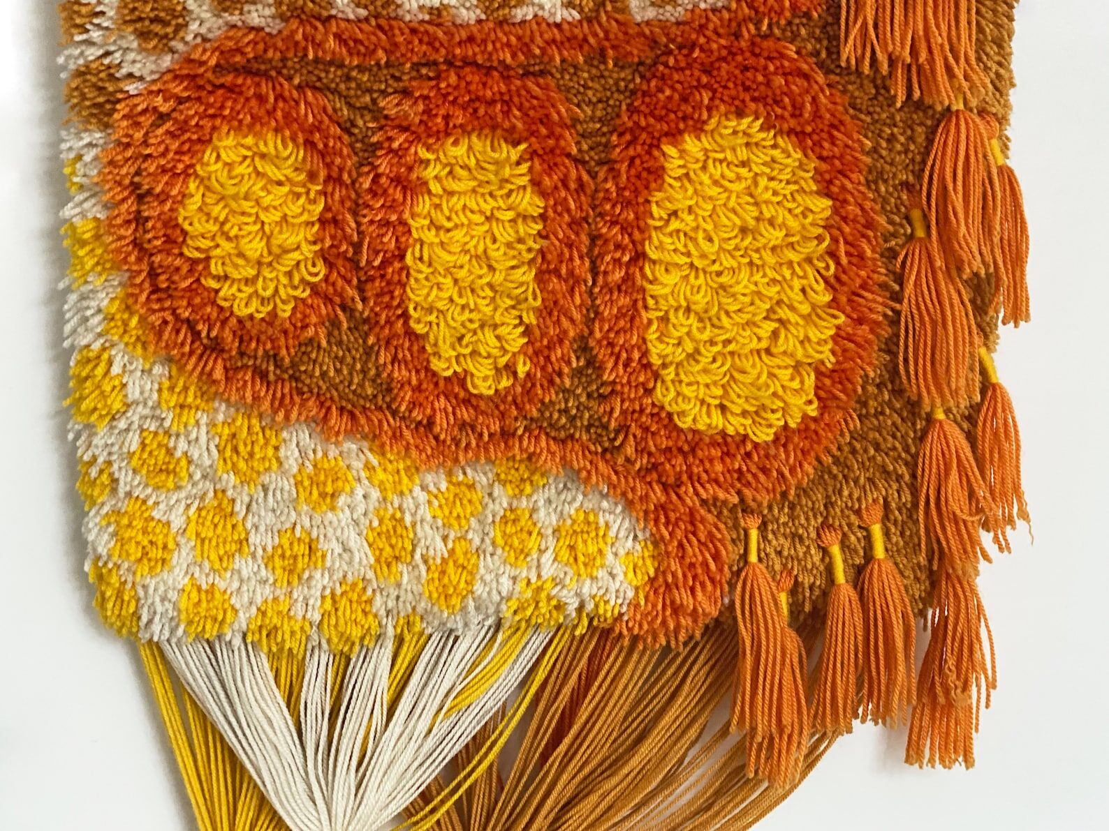 Vintage Smyrna wall hanging rug