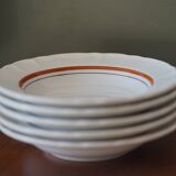 5 assiettes creuses céramique
