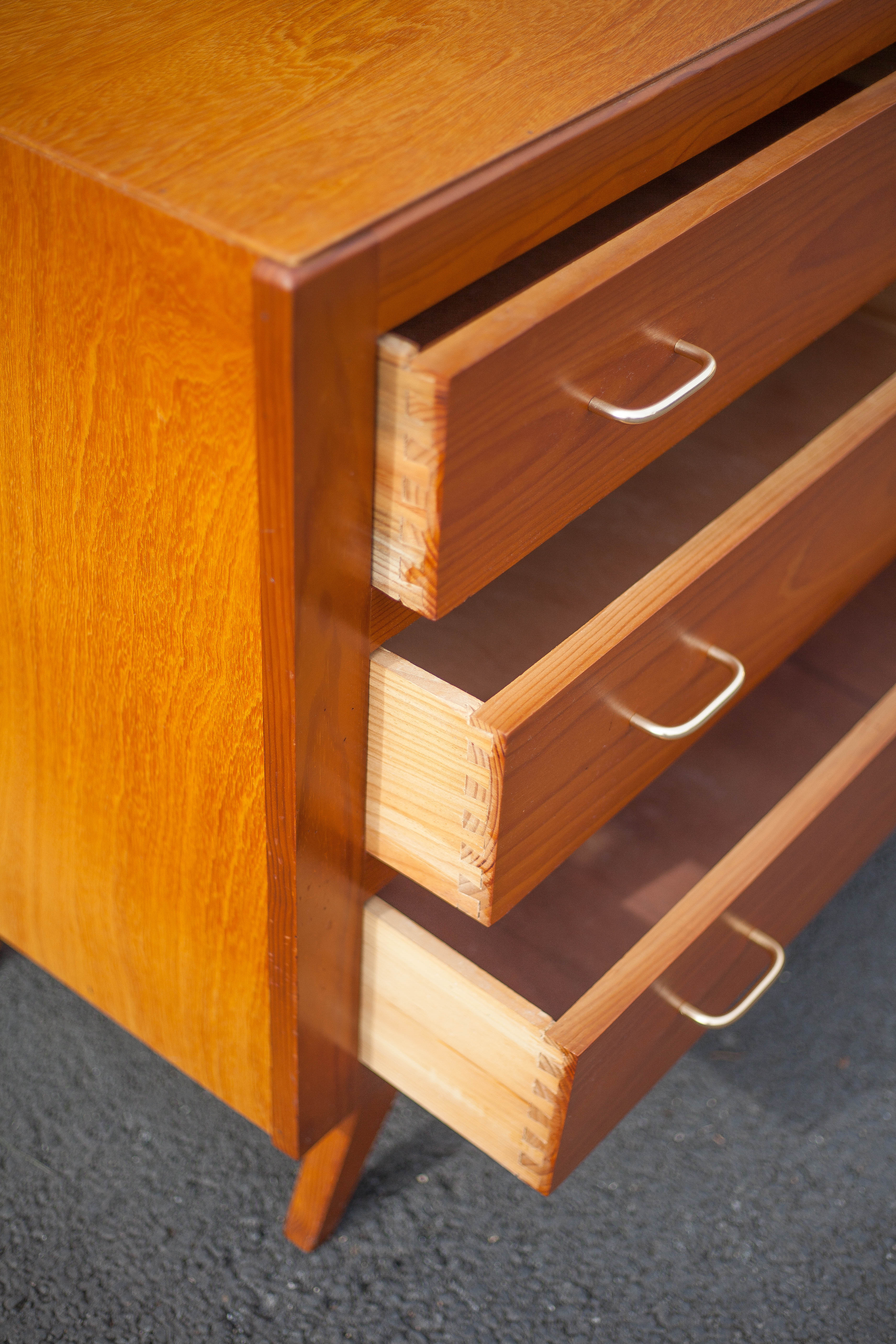 Vintage chest of drawers, pine wood chest of drawers, storage unit, bedroom, decoration