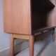 Tapered teak profile bookcase by Johannes Sorth, Denmark 1960