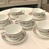 Tea set, six cups and six saucers