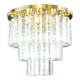 Glass chandelier from Limburg, Germany, 1960s