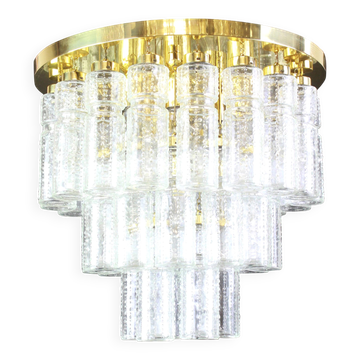 Glass chandelier from Limburg, Germany, 1960s