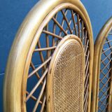 Wicker and rattan screen