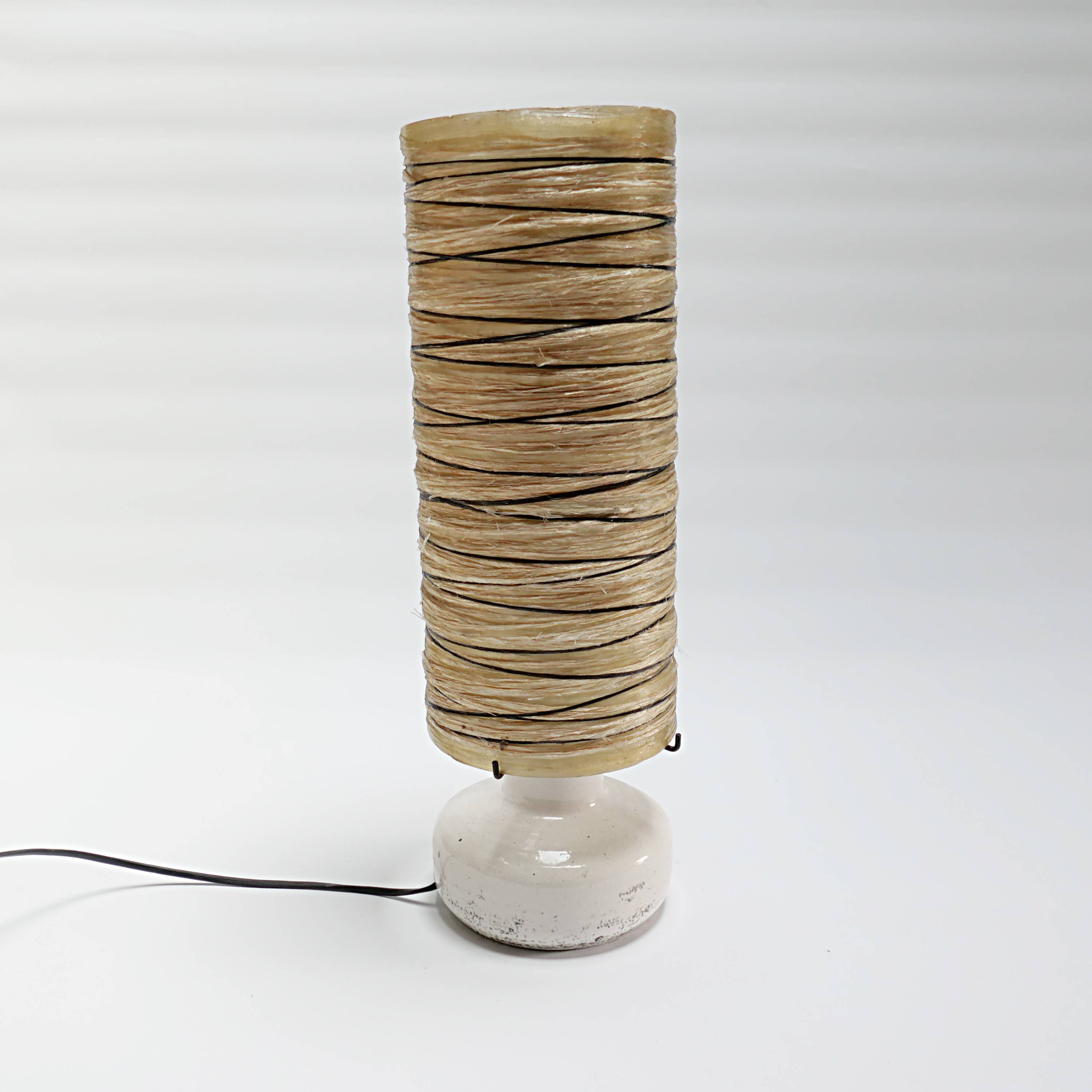 Vintage lamp from the 70s, design 1970s, ACCOLAY ceramic, resin, fiberglass