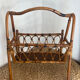 Bamboo and rattan magazine rack, 1960s