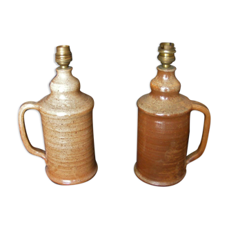 Feet of lamps in sandstone