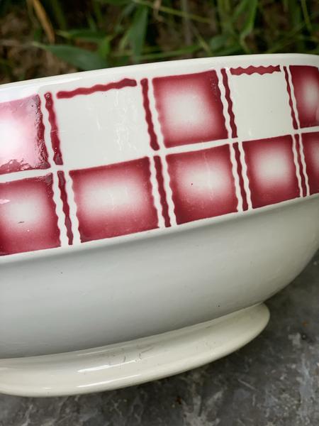 Soupière in earthenware Sarreguemines service Cornwall