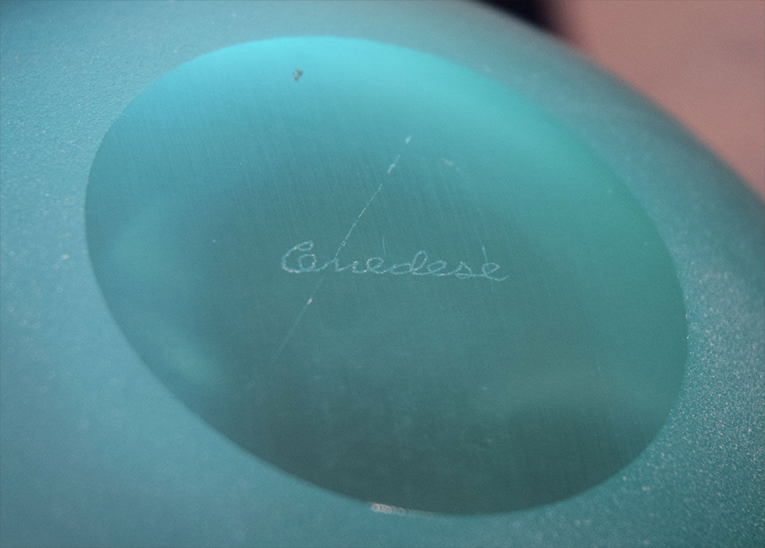 Cenedese Murano spherical vase 1970s