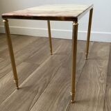 Marble and gilded sofa end