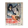 Affiche cinéma "Les Dés Sanglants" Warren Douglas 120x160cm 1946