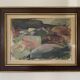 Vintage Oil on Canvas signed Modernist Gustav Adolf Johansson 1972