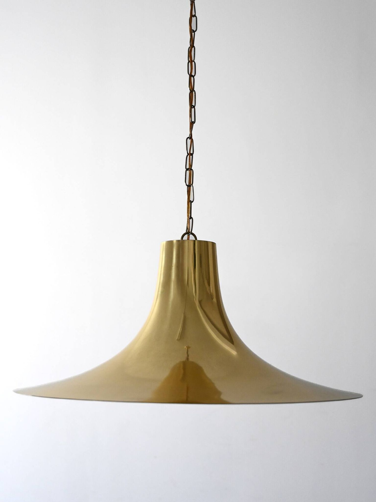 1960s/70s Scandinavian Brass Pendant Lamp