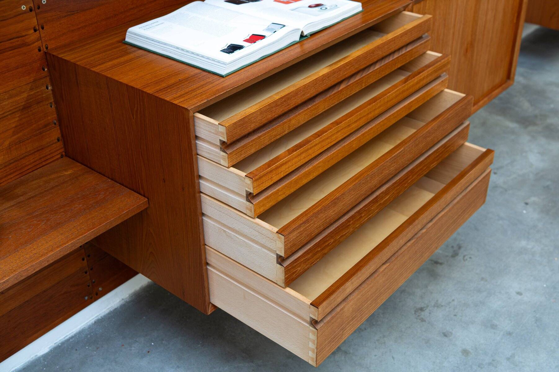 Modular wall unit by Poul Cadovius for Cado, Denmark, 1960s