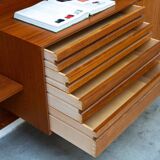 Modular wall unit by Poul Cadovius for Cado, Denmark, 1960s