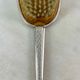Toiletry set - metal and silk brush and hand mirror England from the 50s
