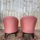 Pair of armchairs – Louis-Philippe style – Cabriole legs – Chenille fabric
