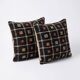 Set of 2 vintage kilim cushion covers 61x61 cm