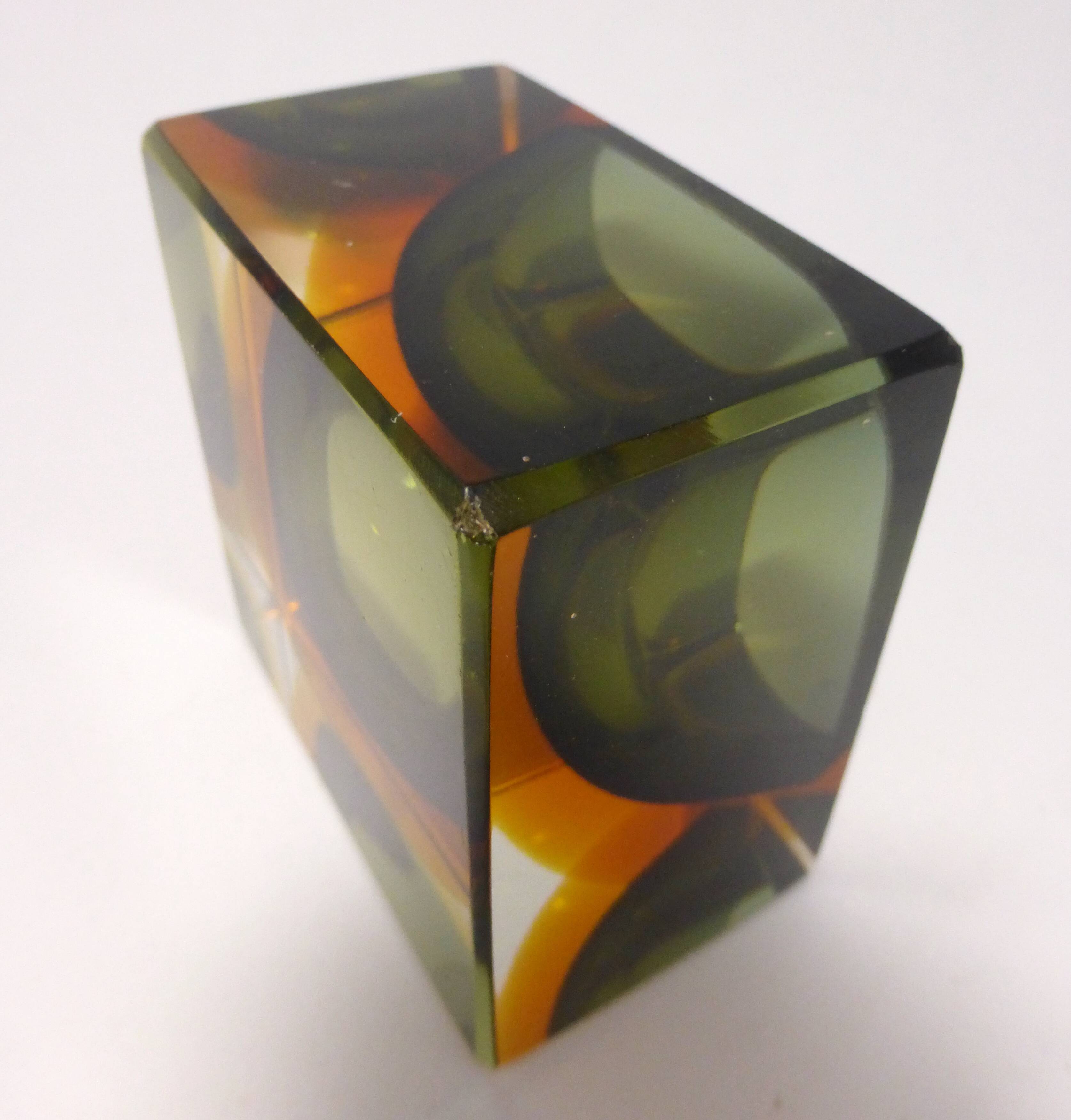 Ashtray Murano Sommerso 1970