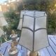 Lot de 2 lampes en cristal et abat-jours en nacre