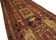 Antique persian wool aderbil rug, traditional orange wool carpet 115x304cm