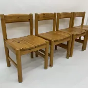 Set of 4 Rainer Daumiller dining chairs, 1970s