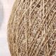 XL lampshade ball in hemp rope and rattan - 1970s