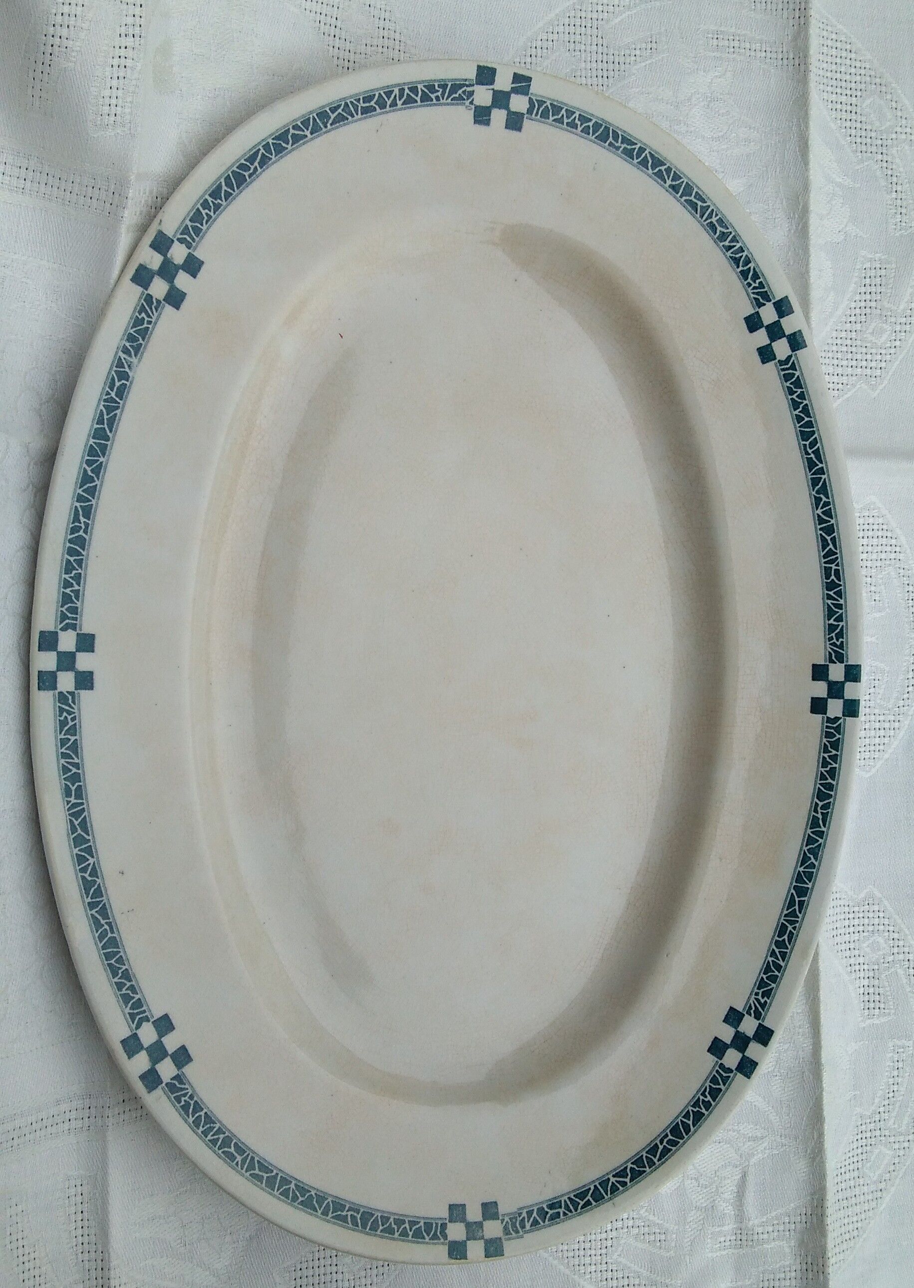 Creil and Monterau Oval Plate - Nancy Service