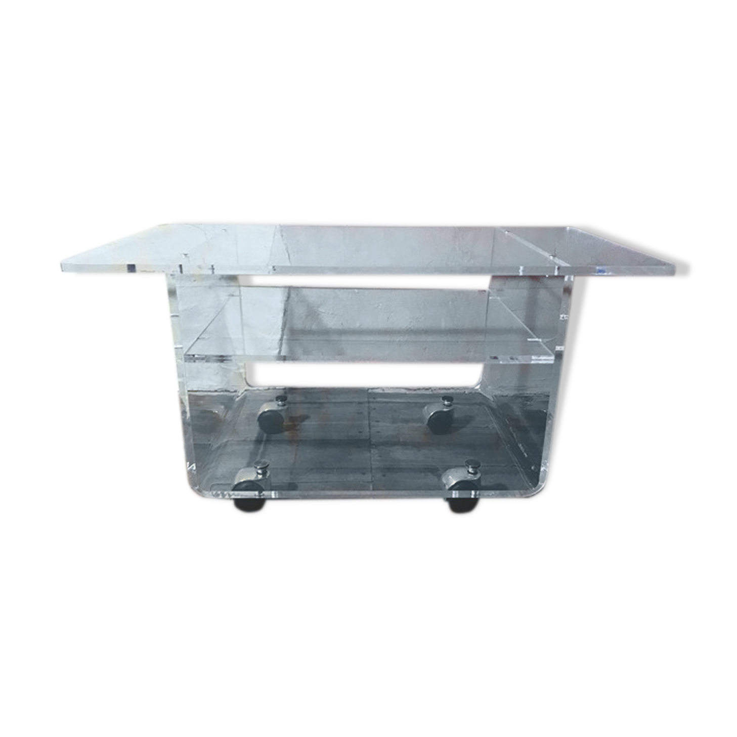Transparent coffee table