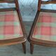 Lot de 2 chaises art déco vintage.