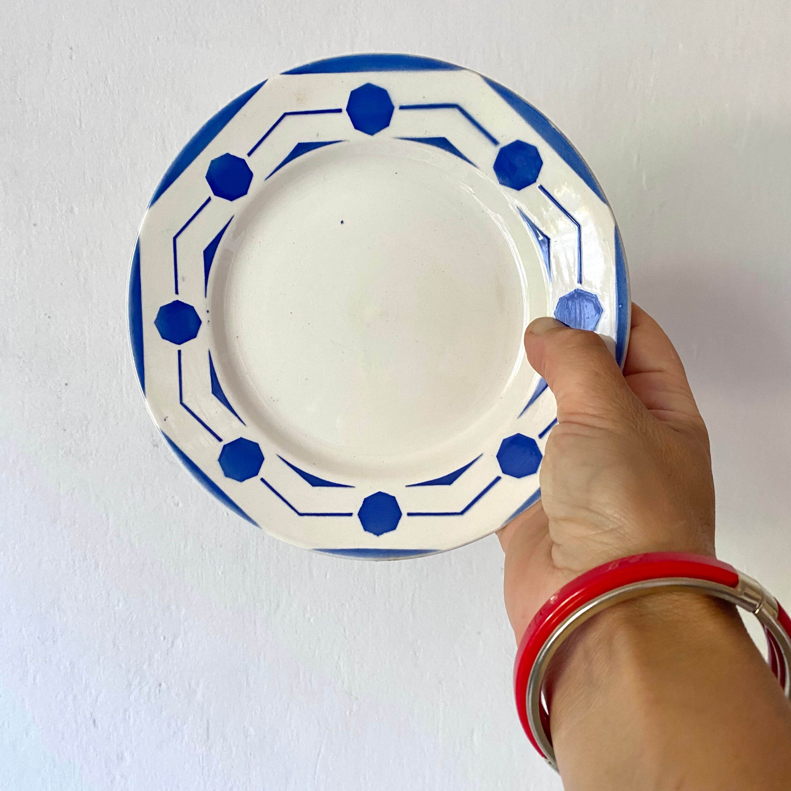 Digoin dessert plates model Chives