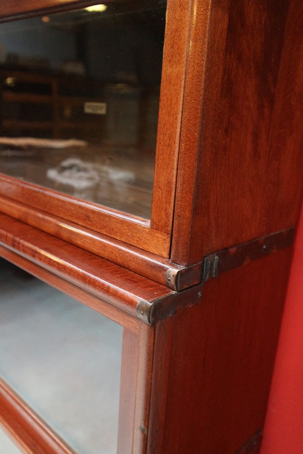 Antique mahogany bookcase