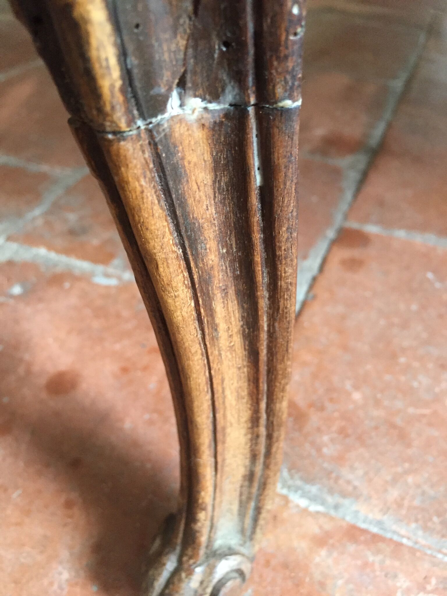 Louis XV armchair stamped Leduc (1685-1765)